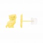 Boucles d'Oreilles Chat - Or Jaune - Enfant