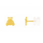 Boucles d'Oreilles Ourson - Or Jaune - Enfant