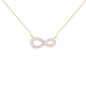 Collier Or Jaune et Diamants - Motif Infini Infinity – Femme