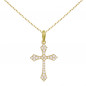 Collier - Croix Or Jaune - Chaine Dorée Offerte - Femme ou Enfant