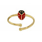 Bague Enfant - Coccinelle - Plaqué Or Jaune 750