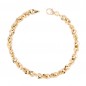 Bracelet Or Jaune Maille Corde - Femme