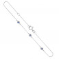 Bracelet Or Blanc et Saphirs Bleus