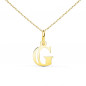 Collier - Pendentif Lettre "G" Or 750/1000 - Chaine Dorée