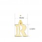 Collier - Pendentif Lettre "R" Or 750/1000 - Chaine Dorée