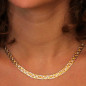 Collier Tresse Trois Ors - Or Tricolore Jaune, Blanc et Rose - Femme