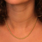 Collier Or 18 Carats 750/000 Maille Palmier Jaune - Femme