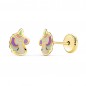 Boucles d'Oreilles Or 18 Carats 750/000 Jaune - Licornes