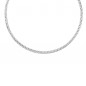 Collier Femme Maille Palmier - Or Blanc