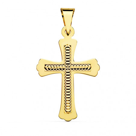 Croix Or 18 Carats 750/000 Jaune - Chaine Dorée Offerte