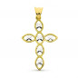 Pendentif  - Médaille Croix Or 18 Carats 750/000 Bicolore - Chaine Offerte