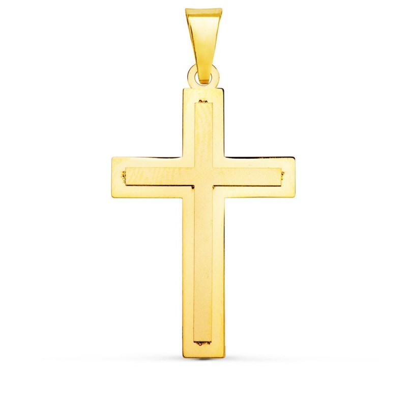 Croix Or 18 Carats 750/000 Jaune - Chaine Dorée Offerte