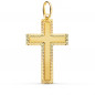 Pendentif  - Médaille Croix Or 18 Carats 750 Jaune - Chaine Offerte