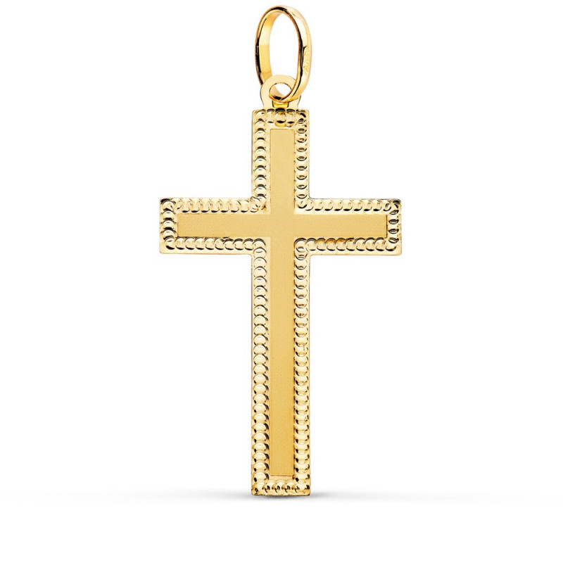 Pendentif  - Médaille Croix Or 18 Carats 750 Jaune - Chaine Offerte