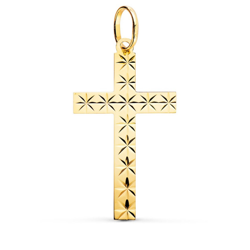 Pendentif  - Médaille Croix Or 18 Carats 750 Jaune - Chaine Offerte