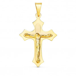 Christ sur la Croix Or 18 Carats 750/000 Jaune - Chaine Dorée Offerte