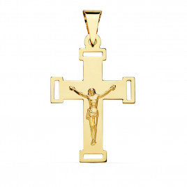 Christ sur la Croix Or 18 Carats 750/000 Jaune - Chaine Dorée Offerte