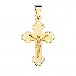 Christ sur la Croix Or 18 Carats 750/000 Jaune - Chaine Dorée Offerte