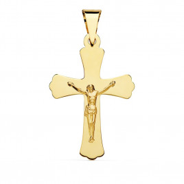 Christ sur la Croix Or 18 Carats 750/000 Jaune - Chaine Dorée Offerte