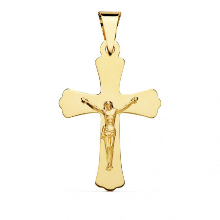 Christ sur la Croix Or 18 Carats 750/000 Jaune - Chaine Dorée Offerte