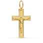 Pendentif  - Médaille Christ sur la Croix Or 18 Carats 750 Jaune - Chaine Offerte