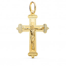 Christ sur la Croix Or 18 Carats 750/000 Jaune - Chaine Dorée Offerte