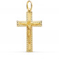 Pendentif  - Médaille Christ sur la Croix Or 18 Carats 750 Jaune - Chaine Offerte