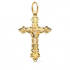 Christ sur la Croix Or 18 Carats 750/000 Jaune - Chaine Dorée Offerte