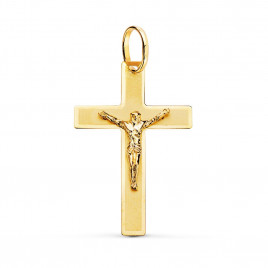 Christ sur la Croix Or 18 Carats 750/000 Jaune - Chaine Dorée Offerte