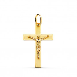 Christ sur la Croix Or 18 Carats 750/000 Jaune - Chaine Dorée Offerte