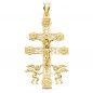 Pendentif  - Médaille Christ sur la Croix Or Jaune - Chaine Offerte