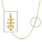 Pendentif  - Médaille Christ sur la Croix Or Jaune - Chaine Offerte