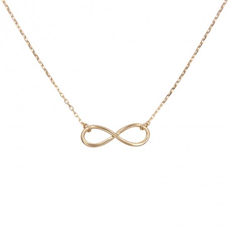 Collier Or Jaune - Motif Infini - Femme