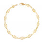 Bracelet Or Jaune Maille Filigrane - Femme